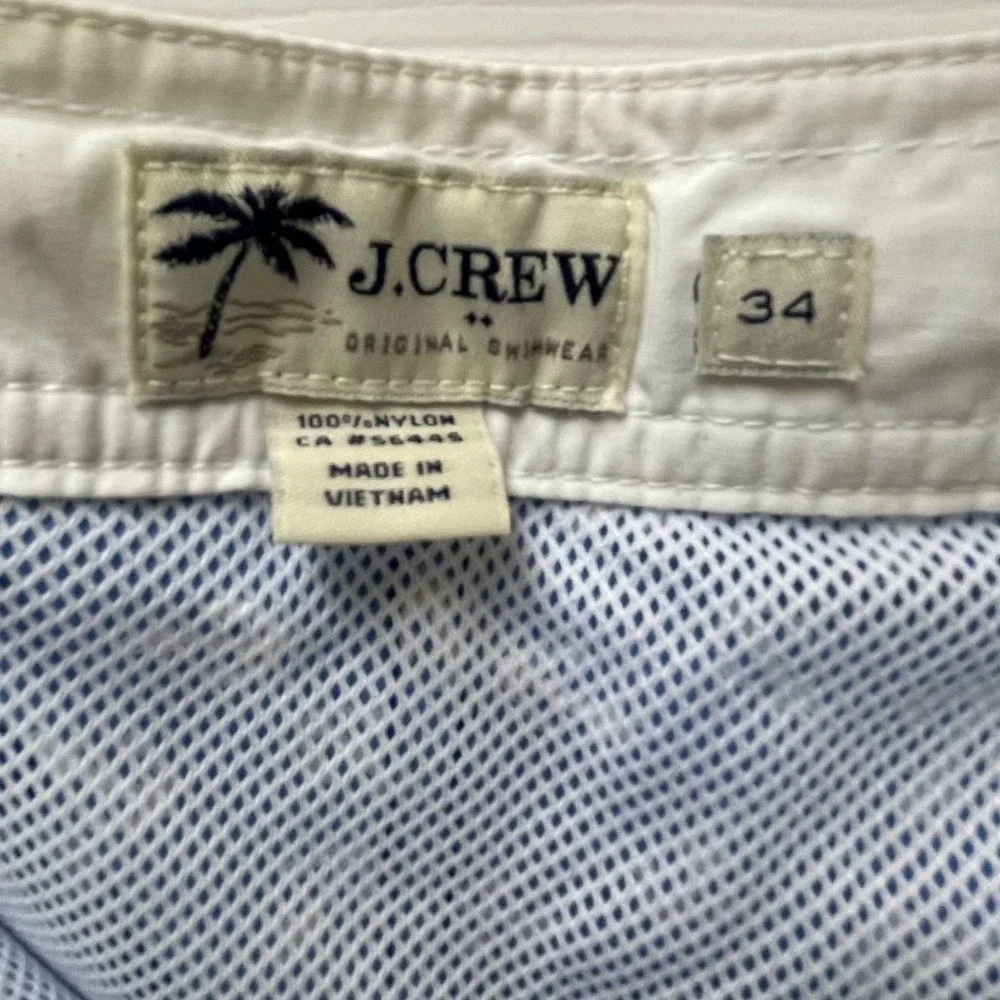 J. Crew Men's Nautical Swim trunks size‎ 34 Anchor Allover Print